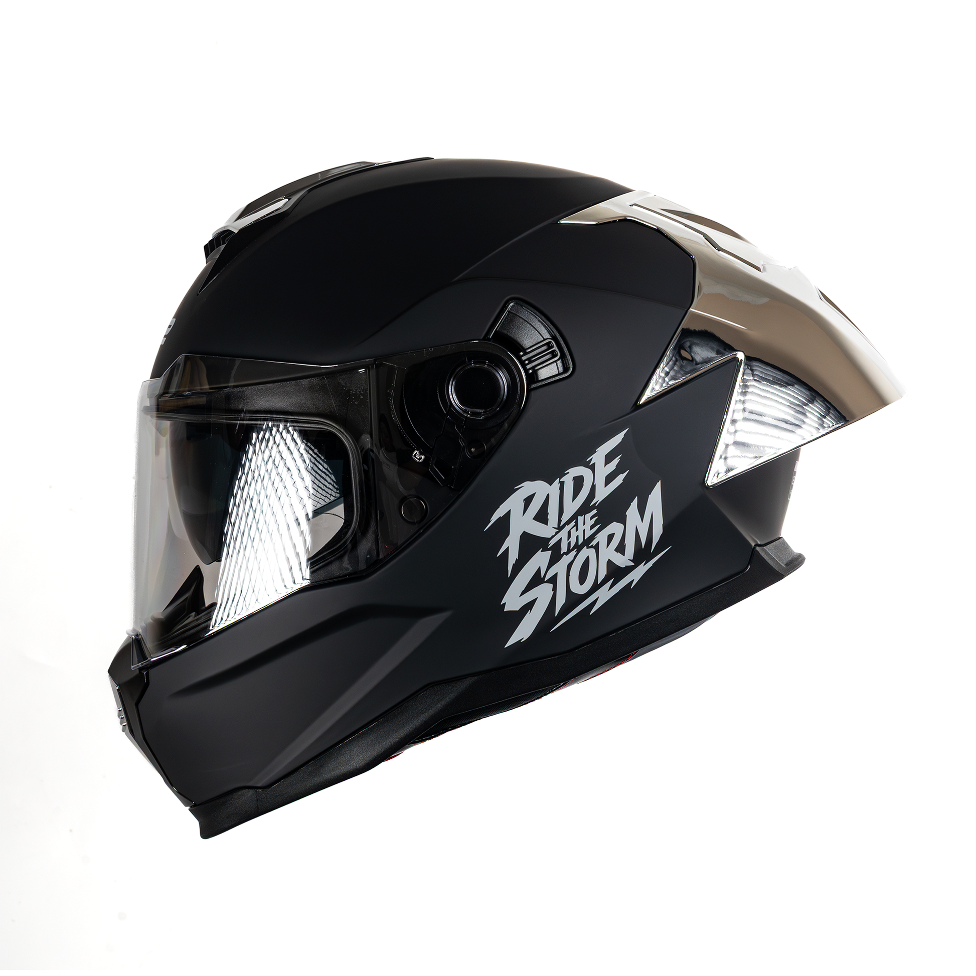 Casco cerrado HS2 Ride The Storm ZL-616 HS2 con visera plateada fotocromática, tamaño XL, homologado ECE/DOT.