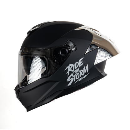 Casco integral HS2 Ride the Storm ZL-616 HS2 con visera plateada fotocromática en tamaño M y certificación ECE/DOT