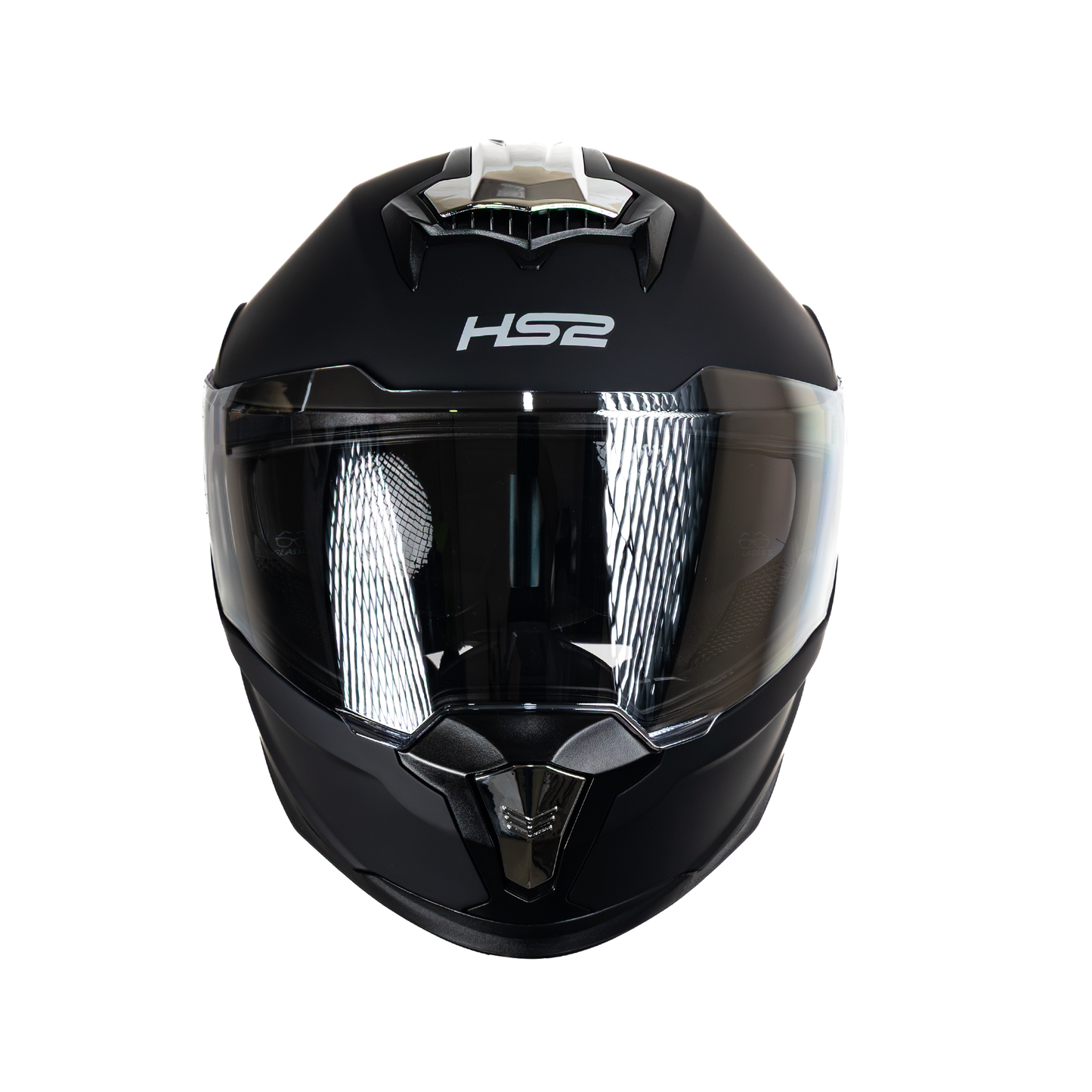 Casco integral HS2 Ride the Storm ZL-616 HS2 con visera fotocromática plateada, tamaño XXL, certificado ECE/DOT, vista frontal