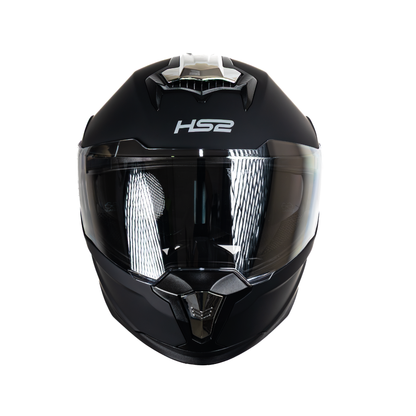 Casco integral HS2 Ride the Storm ZL-616 HS2 con visera fotocromática plateada, tamaño XXL, certificado ECE/DOT, vista frontal