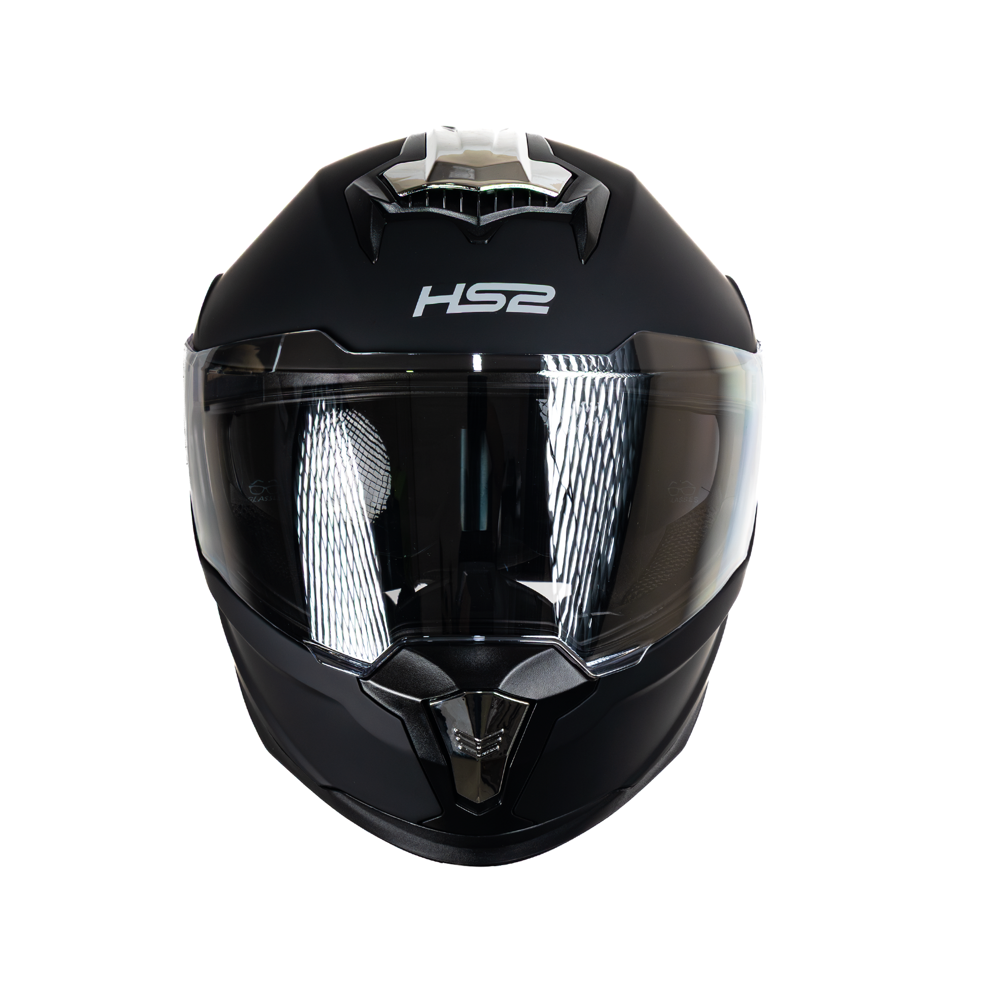 Casco integral HS2 Ride the Storm ZL-616 HS2 con visera plateada fotocrómica y certificación ECE/DOT, tamaño XL, vista frontal.