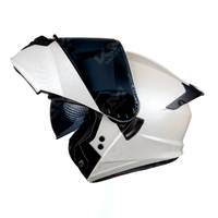 CASCO MODULAR IRON WHITE MH-90 HS2 CON LED D.V. VISERA OSCURA "XL"