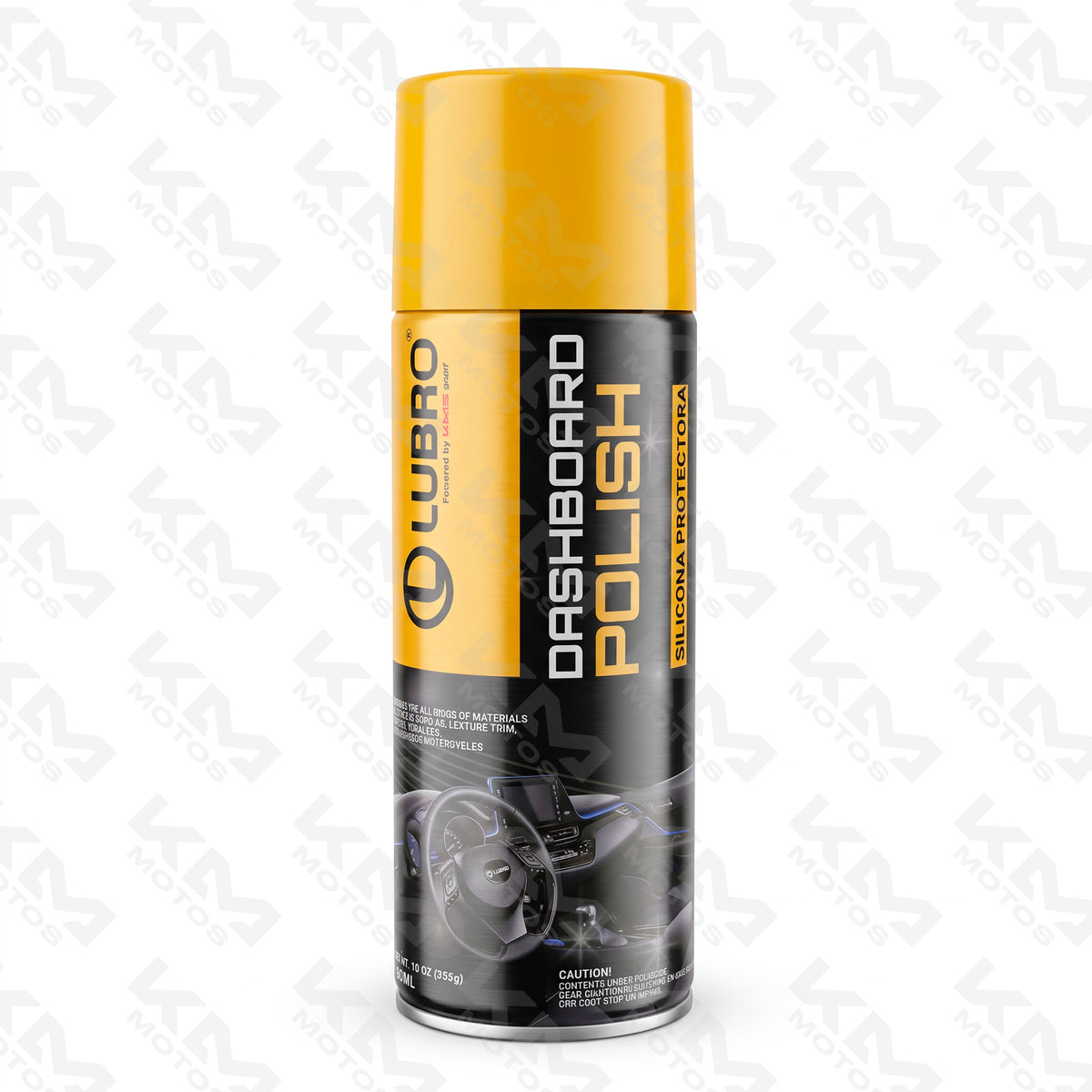 Limpiador de tableros en spray KM Motos Carbu Cleaner de 450ml, líquido para limpiar superficies de tableros y componentes automotrices.