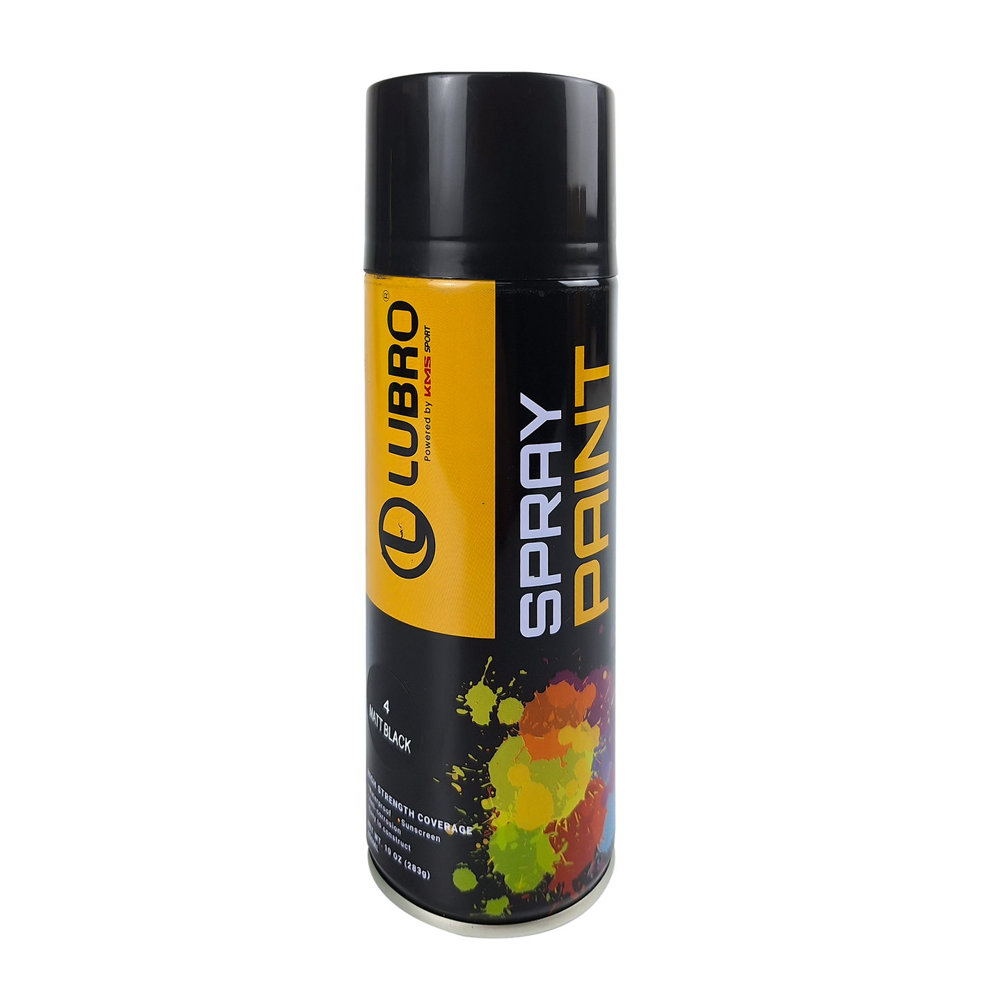 PINTURA EN SPRAY NEGRO MATE LUBRO - KMMOTOSHN