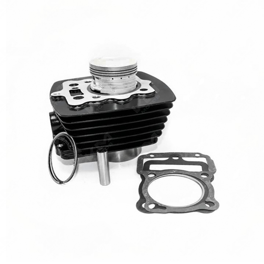 KIT DE CILINDRO CG150/FT150/KB150/TYPAN + PISTON ALTO NEGRO (CAJA METAL) KMS - KMMOTOSHN
