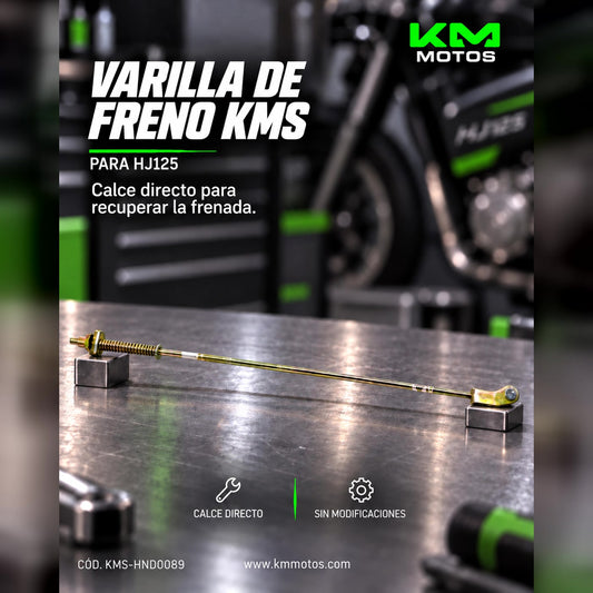 Varillas de freno Kms para Honda HJ125, componentes de alta calidad para sistema de frenos.