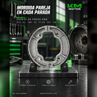 ZAPATA DE FRENO STD/HJ/YBR/CG/FT125/GXT/XM/FZ A/R KMS
