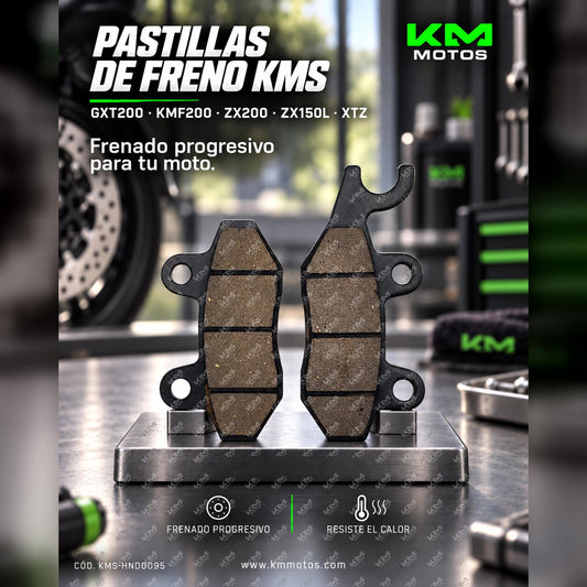 PASTILLA DE FRENO GXT200/KMF200/ZX200/ZX150L/XTZ KMS — KMS-HND0095 | KM Motos