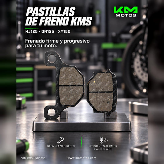 PASTILLAS DE FRENO HJ125/GN125/XY150 KMS — KMS-HND0096 | KM Motos