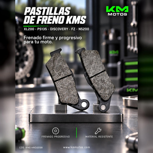 PASTILLAS DE FRENO XL200/PS135/DISCOVERY/FZ/NS200 DEL KMS — KMS-HND0098 | KM Motos