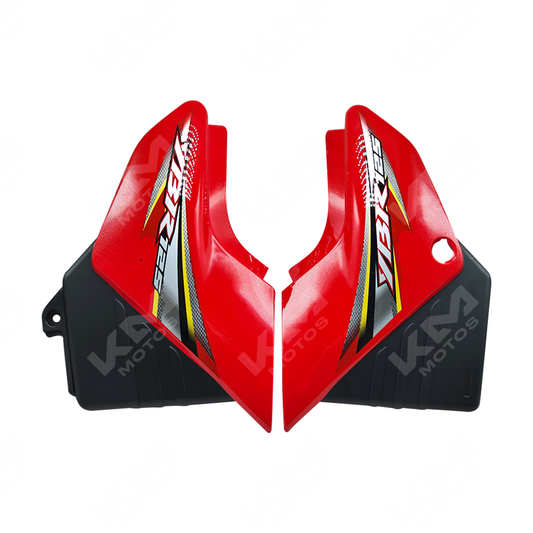TAPADERA LATERAL YBR125 ROJO KMS - KMMOTOSHN