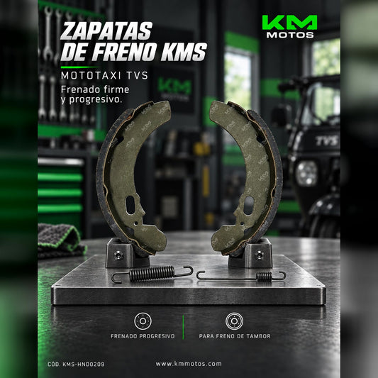 ZAPATA DE FRENO MOTOTAXI TVS KMS — KMS-HND0209 | KM Motos