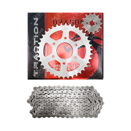 Kit de tracción KMS para Pulsar 200NS, incluye cadena, piñón 14T/38T para motocicleta.