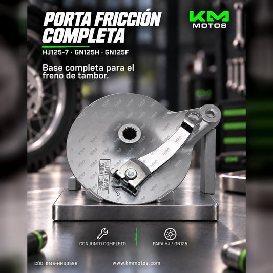 PORTA FRICCION HJ125-7/GN125H/GN125F COMPLETO KMS — KMS-HND0596 | KM Motos