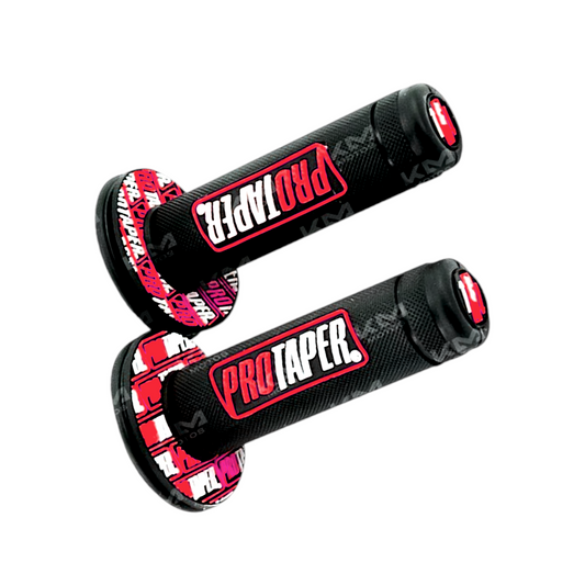 Pez de timón PEPES PROTAPERS rojo y negro de KM Motos, diseño resistente para navegación en agua.
