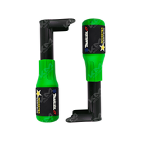 DEFENSA DE MOTOR SLIDER 2 PIEZAS UNIVERSAL COLOR VERDE KMS
