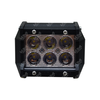 BARRA LED CUADRADA 6P NEGRO KMS