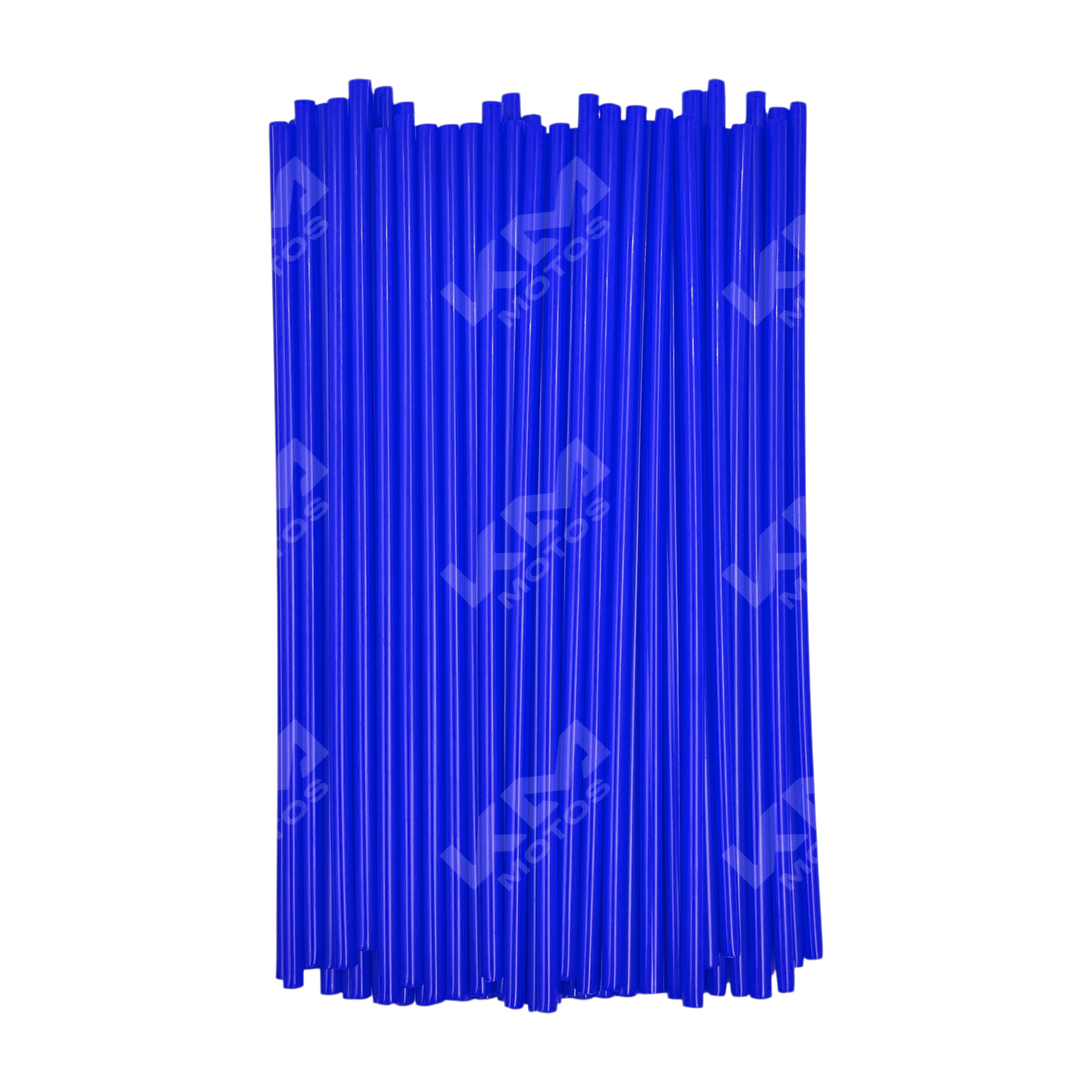 Pajillas para rayos azul de 72 piezas de la marca KM Motos, hechas de material resistente, ideales para reparación de rayos.