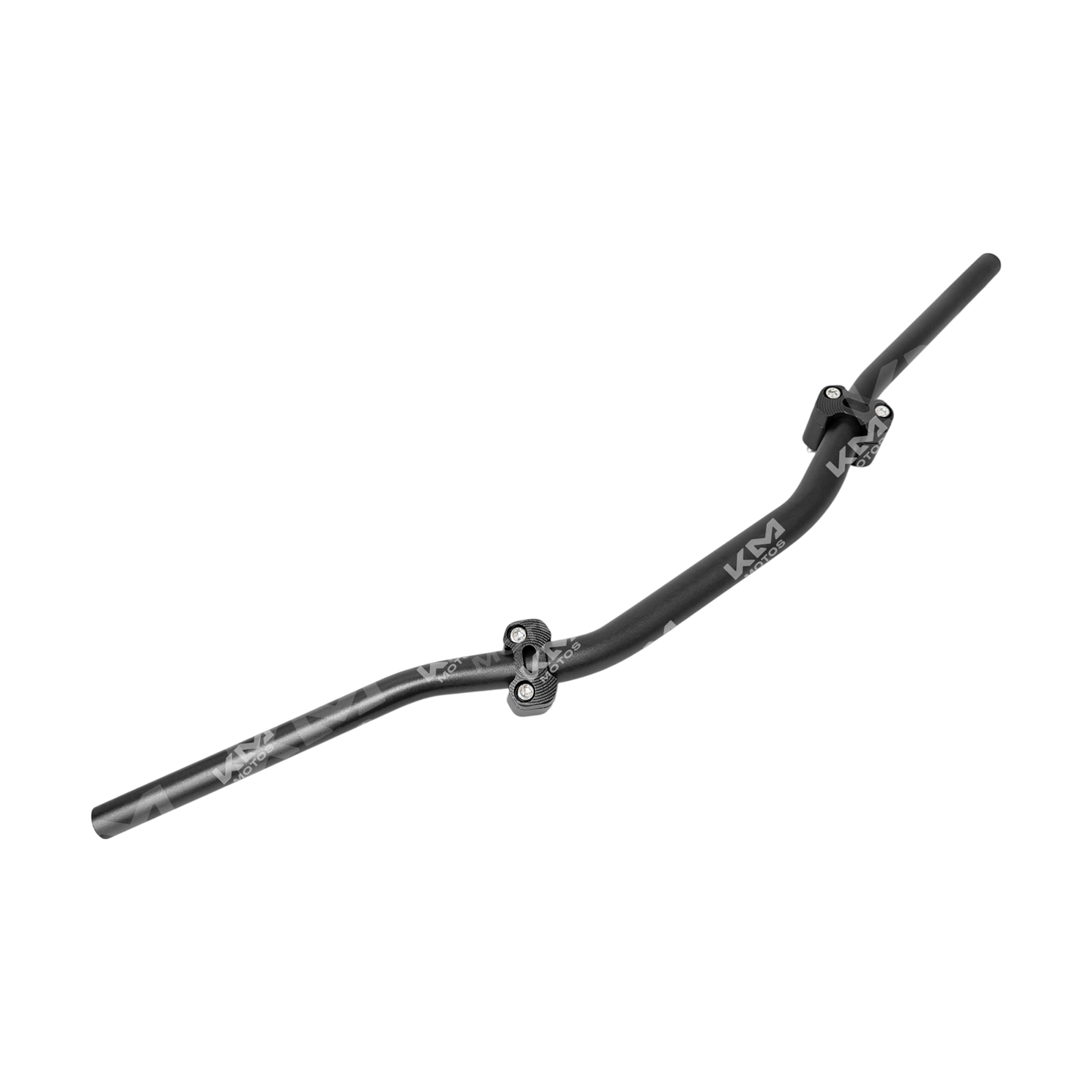 Timon fundido sólido de KM Motos con anclajes, resistente y duradero para motocicletas, visible en la imagen.