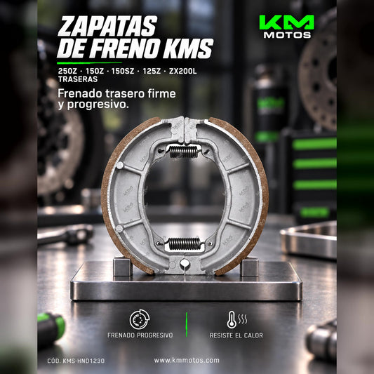ZAPATAS DE FRENO 250Z/150Z/150SZ/125Z/ZX200L KMS — KMS-HND1230 | KM Motos
