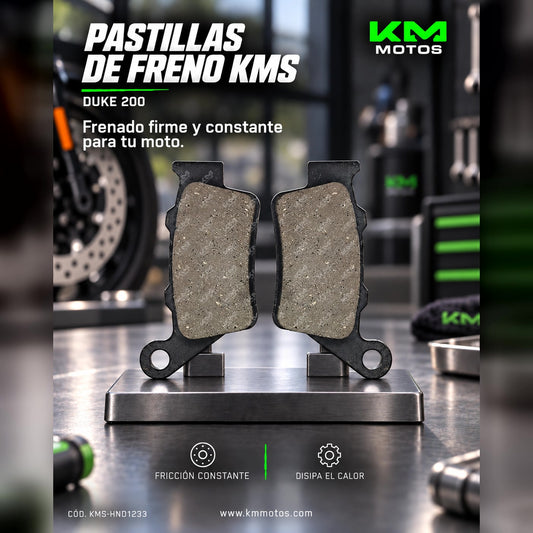 PASTILLA FRENO DUKE 200/NS200 KMS — KMS-HND1233 | KM Motos