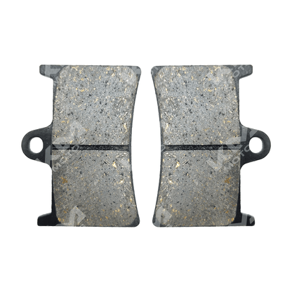 Pastillas de freno delanteras KM Motos MT09, componentes de fricción para sistema de frenado de motocicleta.