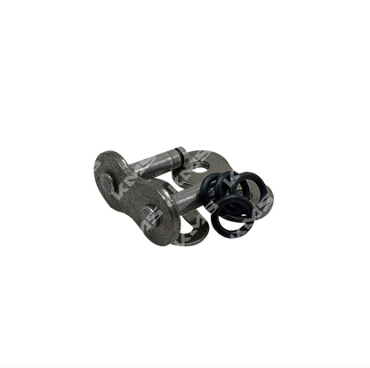 Cadena de seguro 520H con O-ring gris reforzado de KM Motos, resistente y duradera para motocicletas.