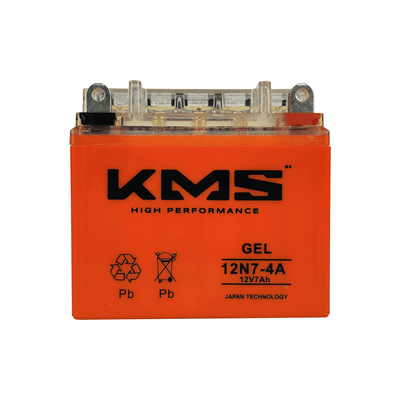 BATERIA DE GEL 12N7-4A KMS/GENESIS HJ125,FT150,FT200,GSR-3,EN125,SD150,VESPA,TZE 150
