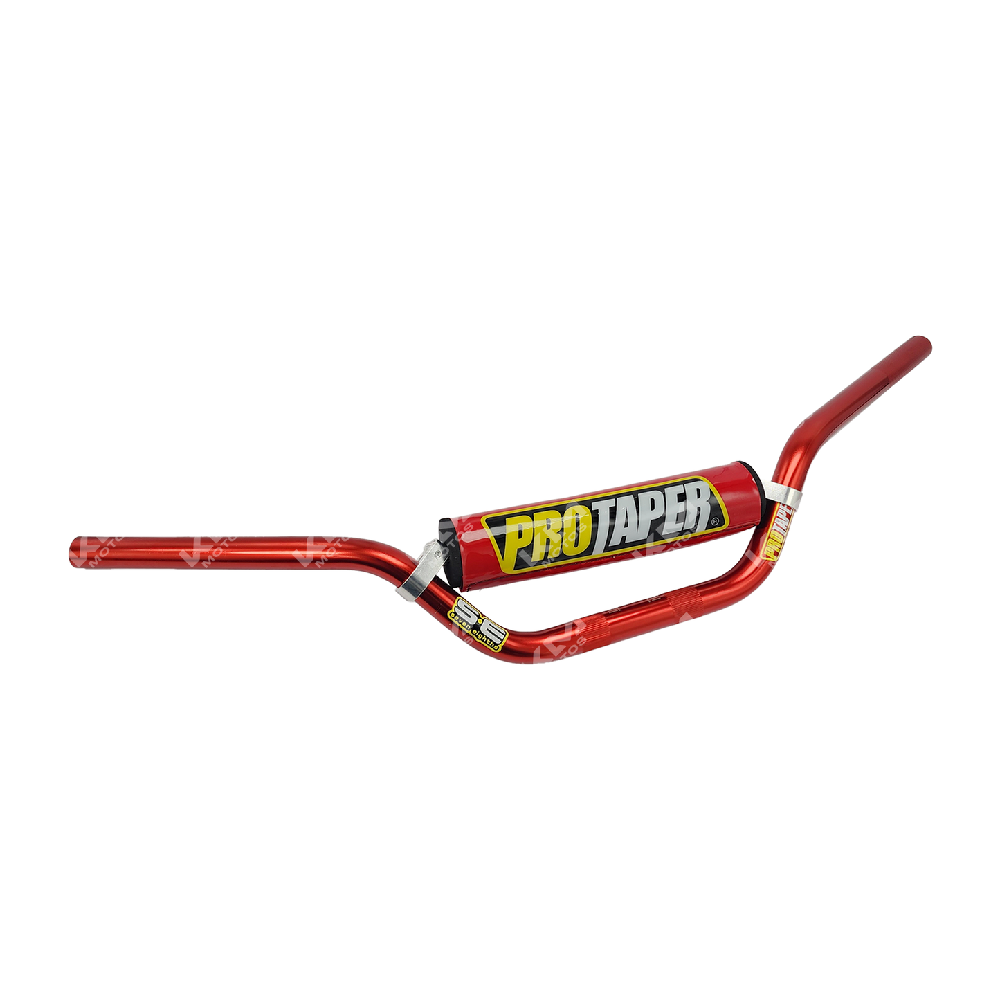 Timon ProTaper rojo de KMS con esponja incluida, diseñado para bicicletas de alto rendimiento.