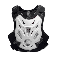 CHALECO PROTECTOR DE PECHO MOTOCROSS ANTICAIDAS BLANCO KMS