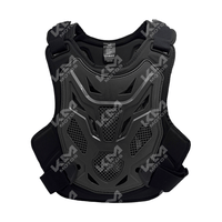 CHALECO PROTECTOR DE PECHO MOTOCROSS ANTICAIDAS NEGRO  KMS