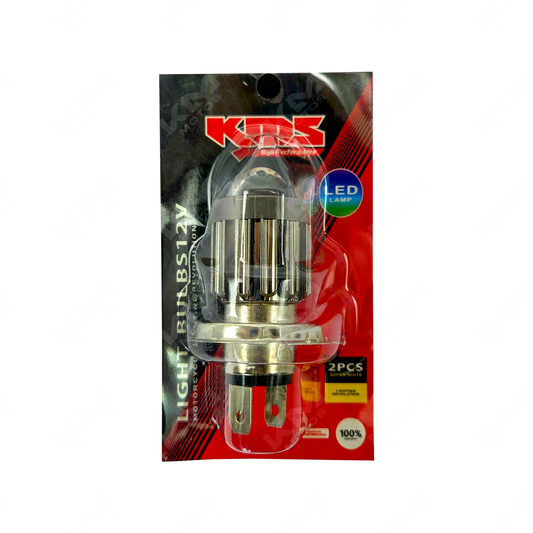 LUZ LED H4 + LUPA DOBLE ALTA KMS