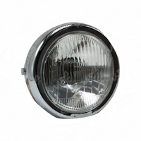 FOCO GN125 METAL OVALADO CROMADO KMS