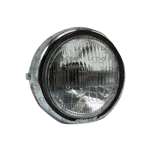 FOCO GN125 METAL OVALADO CROMADO KMS