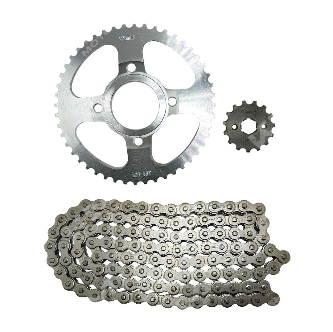 KIT DE TRACCION 48T/15T -428H FT150/XM200Z/GYA DE BUJES KMS