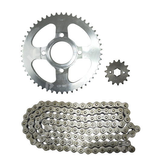 KIT DE TRACCION 50T/15T -428H FT150/XM200Z/GYA DE BUJES KMS - KMMOTOSHN