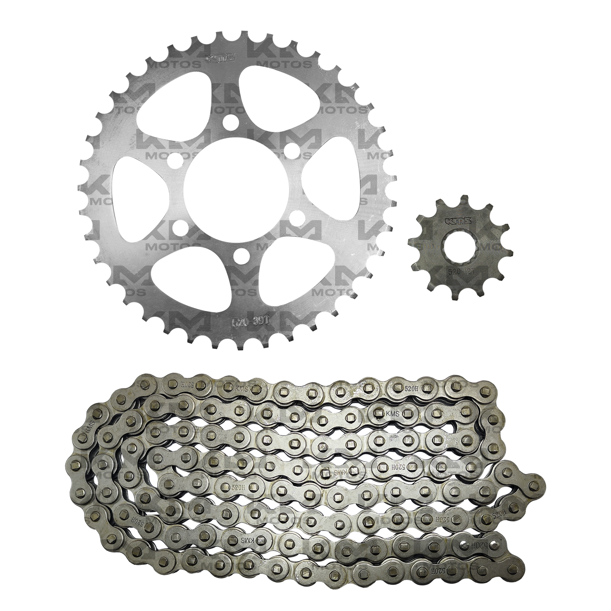 KIT DE TRACCION 520H 39T/12T GXT200/KMF200/ZX200 (6 HOLE) KMS - KMMOTOSHN