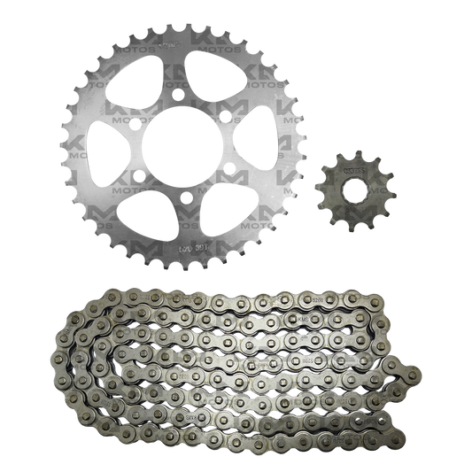 KIT DE TRACCION 520H 39T/12T GXT200/KMF200/ZX200 (6 HOLE) KMS - KMMOTOSHN