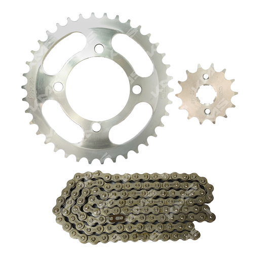 KIT DE TRACCION FT125 38T-14T/428H-124L KMS