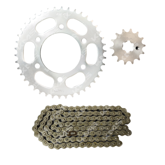 KIT DE TRACCION FZ/SZ160 42T-14T/428H-132L KMS