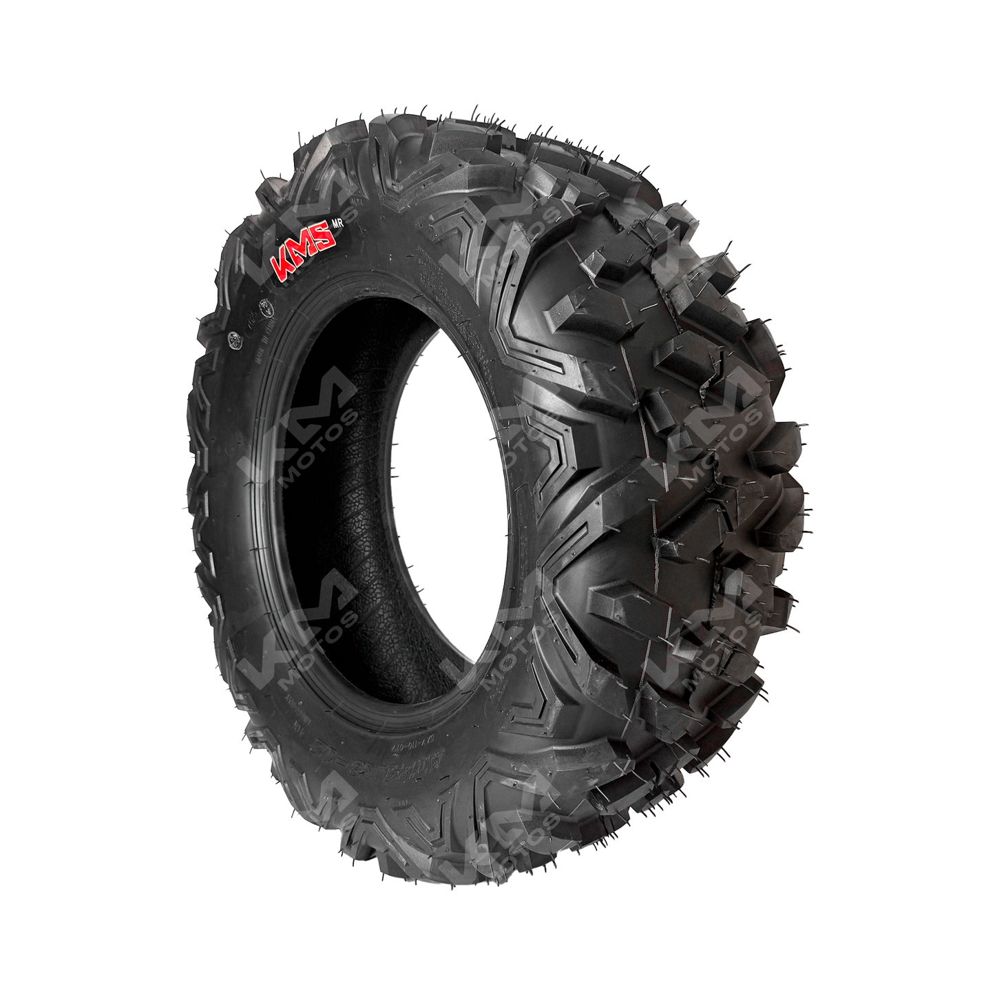 Llanta de 24x8x12 para cuatrimoto KM Motos DT110, neumático 4PR con banda de rodadura resistente y diseño robusto.