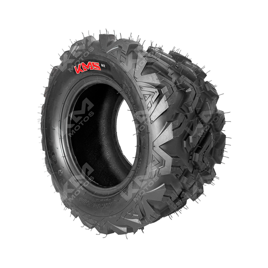 Llanta trasera de 20x10x10 para cuatrimoto KMS DT121 6PR, resistente y diseñada para terrenos off-road.