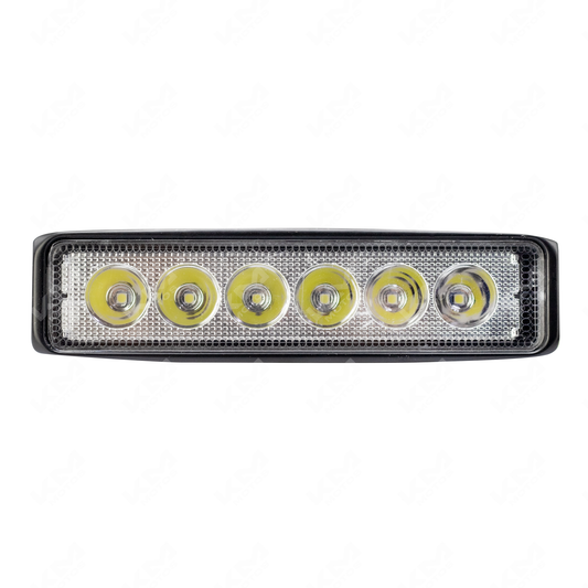 LUZ LED 6P BARRA LARGA DE METAL KMS