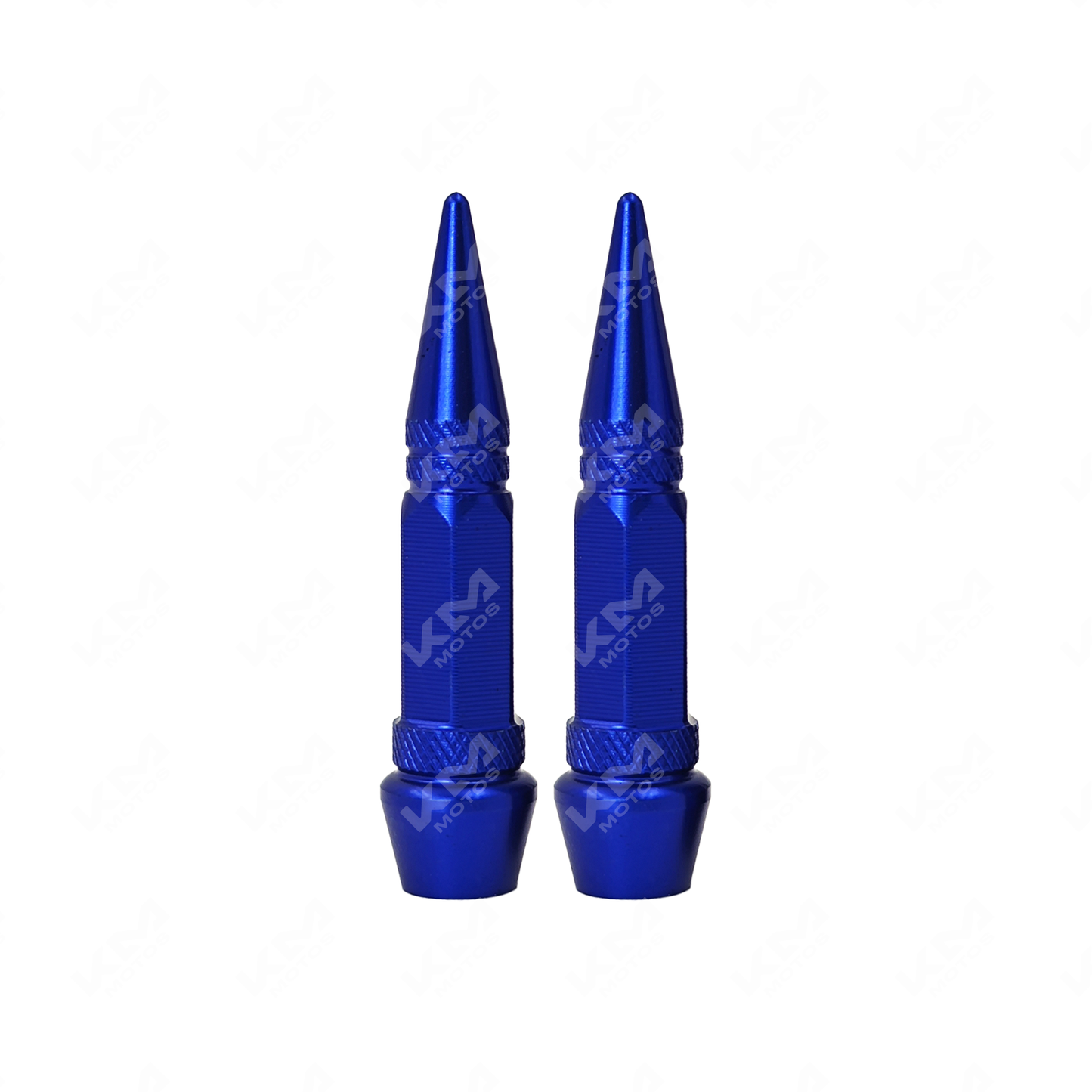 TAPON DE VALVULAS RACING 60MM PAR AZUL - KMMOTOSHN