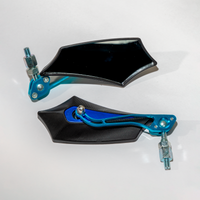 RETROVISORES BAJITOS M8/M10 AZUL