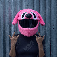 FUNDA P/CASCO UNIVERSAL STITCH PINK KMS