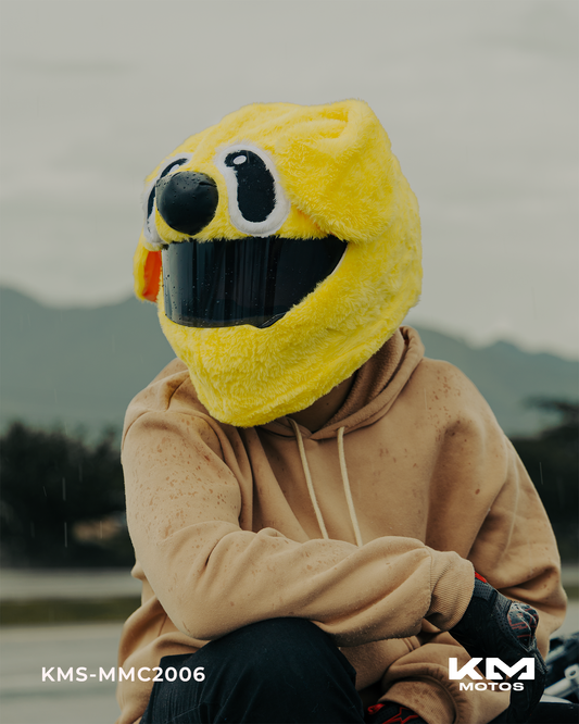 FUNDA P/CASCO UNIVERSAL STITCH AMARILLO KMS