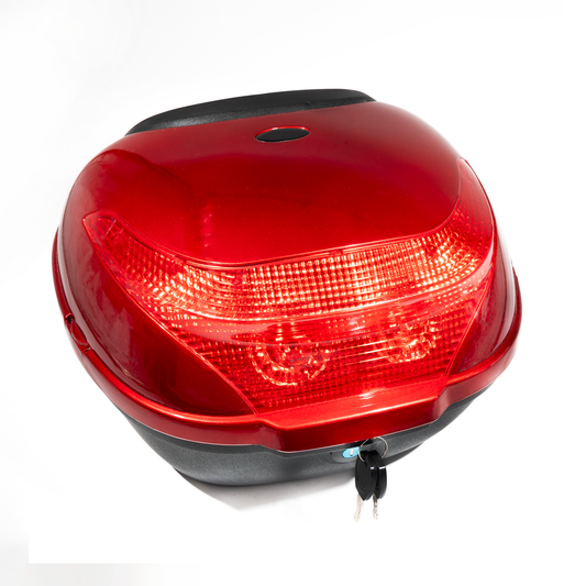 MALETERO O BAUL PARA MOTO ROJO LS01