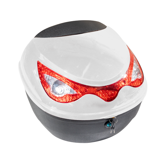 MALETERO O BAUL PARA MOTO BLANCO LS02