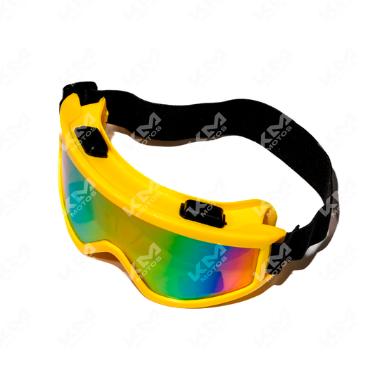 GAFAS PORALIZADA PARA CASCO AMARILLAS - KMMOTOSHN